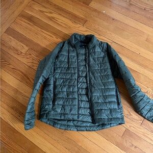 Everlane Olive Puffer Jacket